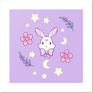 Sakura Bunny | Nikury Posters and Art